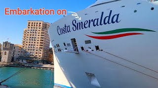 👉🏼Embarkation on COSTA SMERALDA🫰🏼 costacrociere costasmeralda highlight everyone [upl. by Eissed]