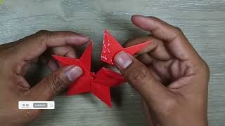 Easy Making 3D Paper Star  DIY Origami Paper Star  Star Making with Paper  Step by Step [upl. by Gavini]