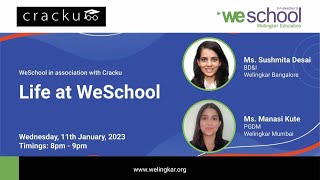 Life At WeSchool  Campus life and Admission Process By Welingkar 🔴 Live Webinar [upl. by Daniell]