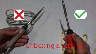 My new soldering iron unboxing and testing summer experiment [upl. by Abernon]