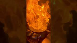 🔥 Pork Chop Flambé at Old Skool Cafe [upl. by Atnohsal]