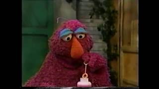 Sesame Street  Telly Tries to Blow Bubbles [upl. by Etterrag]