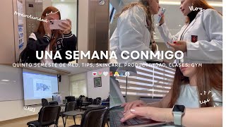 UNA SEMANA CONMIGO EN LA UNIVERSIDAD🥼🌷 productividad tips organización skincare 5to semestre [upl. by Andi681]