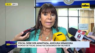 Senadora cuestiona que esposo de fiscal sea ubicado en Yacyretá [upl. by Austen]