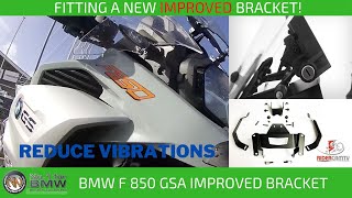 Wunderlich improved position navigation bracket  Fitting to a BMW F850GSA [upl. by Asher]