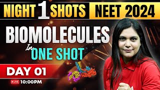 Biomolecules Class 11 Biology One Shot  Night Shots  NEET 2024  Garima Goel [upl. by Tenej971]