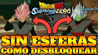 DRAGON BALL SPARKING ZERO COMO DESBLOQUEAR A BLACK GOKU Y ZAMASU FUSIÓN SIN USAR LAS ESFERAS [upl. by Angelika749]