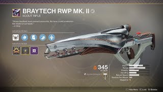 Destiny 2  Nascent Dawn 35 Full Quest Chain Masterwork Braytech RWP Mk II Reward [upl. by Misty]