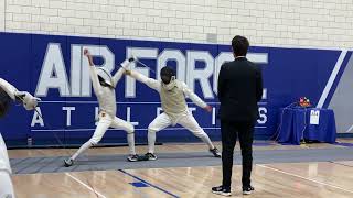 LOZANO Veyron Jericho VS HERNANDEZ BERRON Salvador  Air Force ROCRJCC Div II Mens Foil [upl. by Hearsh538]