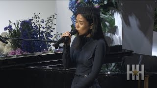 Jhené Aiko Performs At Nipsey Hussles Memorial Service [upl. by Pollyanna85]