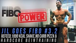 Jil goes Fibo 32 Refeed 1000 Kcal Shake No Carb Pizza amp Hardcore Bein Training [upl. by Sama]