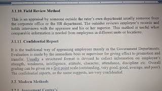 Methods of performance appraisal hrmBBA mba notesmanagement performance appraisal methods tamil [upl. by Chaunce315]