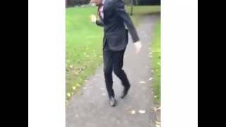 Man dancing in suit great footwork MUST WATCH [upl. by Nhepets631]