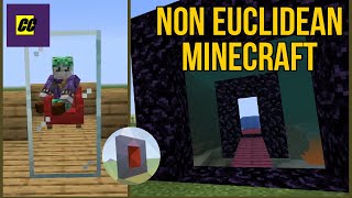 Non Euclidean Minecraft possibilities Immersive portals mod tricks [upl. by Aronek970]