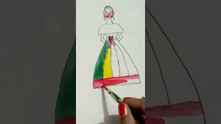 Girls painting techniques💗💗  paintingtechniques acrylicpainting painting acrylicart princess [upl. by Ahswat]