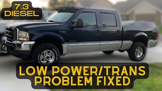 73 Powerstroke Low Power and Transmission Issue Mystery Solved ford powerstroke diesel truck [upl. by Nitsew]