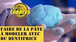 Comment faire de la pâte à modeler avec du dentifrice   Défis Cobayes  France 4 [upl. by Bovill]