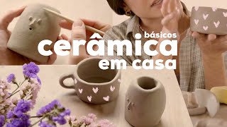 FAZER CERÂMICA EM CASA técnicas simples [upl. by Epolenep]