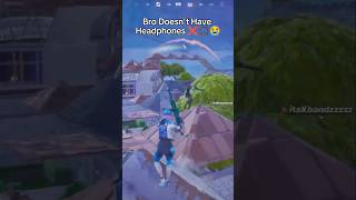 Bro Needs A New Headset 💀 fortnite fortniteclips [upl. by Weitman]