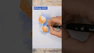 Dipingere gli alkekengi con lacquerello watercolorpainting acquerello watercolortutorial [upl. by Naveb]