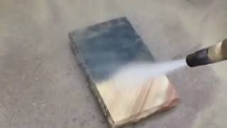 How to clean Sandstone using a Dustless Blaster [upl. by Duarte]