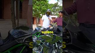 LE GANA A TODAS 😈 vidmoto kawasaki H2R entrevista [upl. by Naillig]