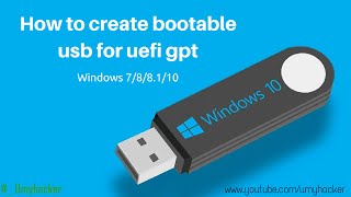 How to create bootable usb for uefi gpt [upl. by Joel714]