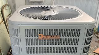 Brand New 2023 Ducane 4Ton central air conditioner Starting up amp running  air handler view [upl. by Maer580]