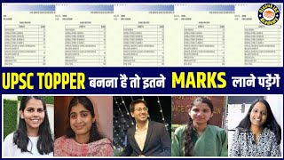 UPSC TOPPER ISHITA KISHORE MARKS  UPSC 2023 Toppers Marksheet Comparison  OJAANK IAS [upl. by Michigan]