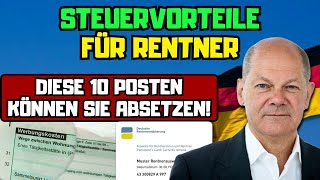 ⚡️Steuervorteile für Rentner Diese 10 Posten können Sie absetzen [upl. by Nysilla]