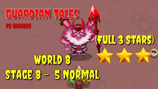 Guardian Tales 85 Normal  100 Complete [upl. by Steep786]