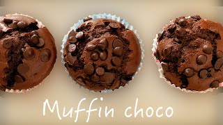 MUFFINS CHOCOLAT TRÉS SIMPLES ET RAPIDES À RÉALISER [upl. by Curtice]