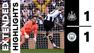 Newcastle United 1 Manchester City 1  EXTENDED Premier League Highlights [upl. by Eichman]