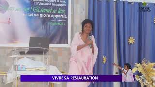 CULTE DE CELEBRATION ET DADORATION VIVRE SA RESTAURATION  Pst Lola GANDAHO [upl. by Raual]