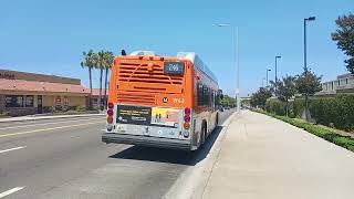 losangelesmetro ENC Axess 40 CNG NZ  1943 on route 246 [upl. by Ynittirb]