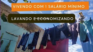 VIVENDO COM 1 SALÁRIO ECONOMIZE NA HORA DE LAVAR ROUPA [upl. by Ecertap]