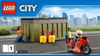 LEGO City 2016 FIRE RESPONSE UNIT 60108  Лего Сити ПОЖАРНАЯ КОМАНДА БЫСТРОГО РЕАГИРОВАНИЯ 1 [upl. by Kern553]