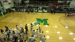 Mattoon vs Charleston High School Boys Varsity Basketball Senior Night [upl. by Cavill]