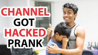 CHANNEL GOT HACKED  PRANK❗ LITTLE BROTHER CRIED 😭😂  VelBros Tamil [upl. by Omle]