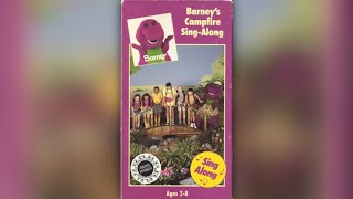 Barney’s Campfire SingAlong 1990  1993 VHS [upl. by Jair]