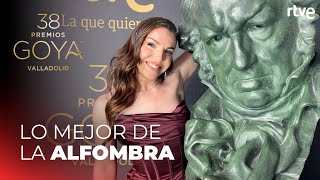 Lo mejor de la ALFOMBRA ROJA de los GOYA 2024 con INÉS HERNAND [upl. by Novehs]