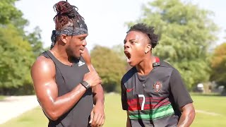 confronting KSI before the charity match [upl. by Yee]