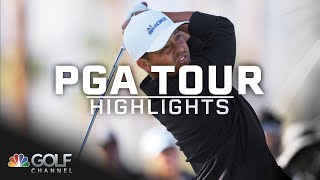 PGA Tour Highlights 2024 American Express Round 1  Golf Channel [upl. by Uni]