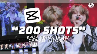 “200 shots” Kpop TikTok Trend Capcut Editing Tutorial [upl. by Adnalahs]