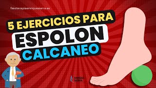 ESPOLÓN CALCÁNEO 5 EJERCICIOS PARA HACER EN CASA 🔶👣 [upl. by Anelleh]