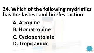 CHOLINERGIC ANTAGONISTS PHARMACOLOGY MCQs gpatmcq pharmacologymcqs cholinergicsystem [upl. by Leta]