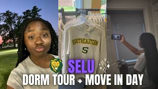 College Movein Day  Dorm Tour  Southeastern Louisiana University [upl. by Ihpen993]