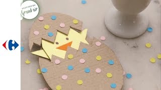 DIY  Fabriquez un poussin de Pâques avec vos enfants [upl. by Solrac460]