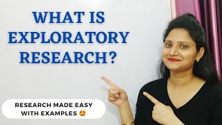 5 What is EXPLORATORY RESEARCH  Explained with example  Research Methodology ugcnet research [upl. by Aara142]