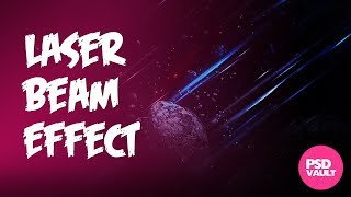 Photoshop Tutorial  Create Laser Beam Effect in Photoshop [upl. by Dent]